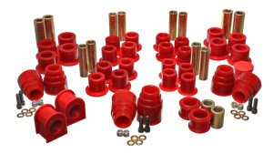 Ford Excursion Suspension Bushing Kit - Front + Rear - Energy Suspension - Hyper-Flex - Red - `00-`04 Ford Excursion Suspension Bushing Kit - Front + Rear - Energy Suspension - Hyper-Flex - Red - `00-`04